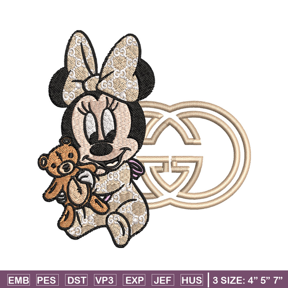 Minnie baby gucci Embroidery Design, Gucci Embroidery, Embroidery File, Logo shirt, Sport Embroidery, Digital download.jpg