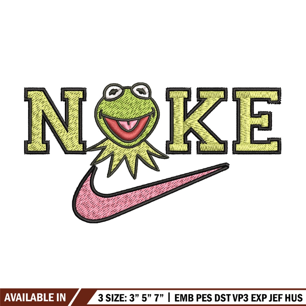 Nike frog Embroidery Design, Brand Embroidery, Nike Embroidery, Embroidery File, Logo shirt, Digital download.jpg