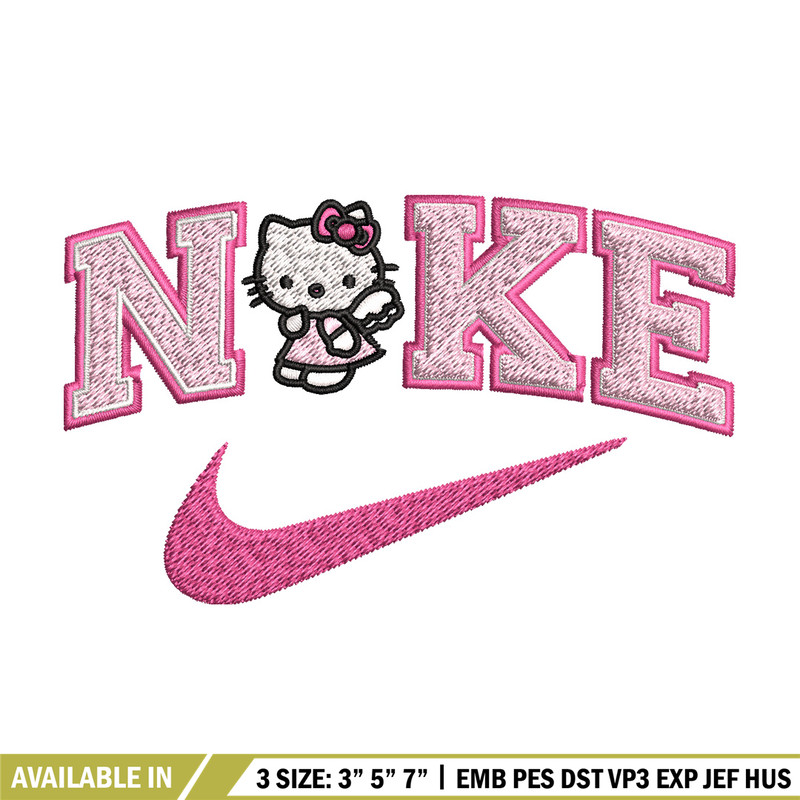 Nike kitty Embroidery Design, Hello kitty Embroidery, Nike Embroidery, Embroidery File, Logo shirt, Digital download.jpg