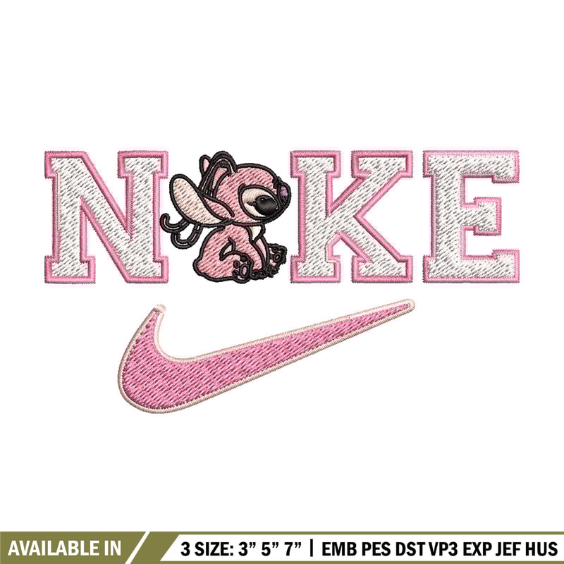 Nike pink stitch Embroidery Design, Stitch Embroidery, Nike Embroidery, Embroidery File, Logo shirt, Digital download.jpg