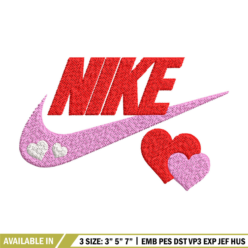 Nike pink love Embroidery Design, Brand Embroidery, Nike Embroidery, Embroidery File, Logo shirt, Digital download.jpg