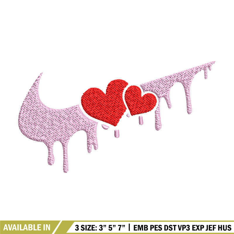 Nike red heart Embroidery Design, Nike Embroidery, Brand Embroidery, Embroidery File, Logo shirt, Digital download.jpg