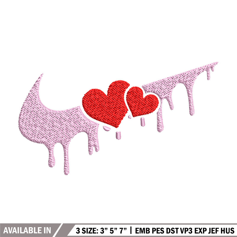 Nike red heart Embroidery Design, Nike Embroidery, Brand Embroidery, Embroidery File, Logo shirt, Digital download.jpg