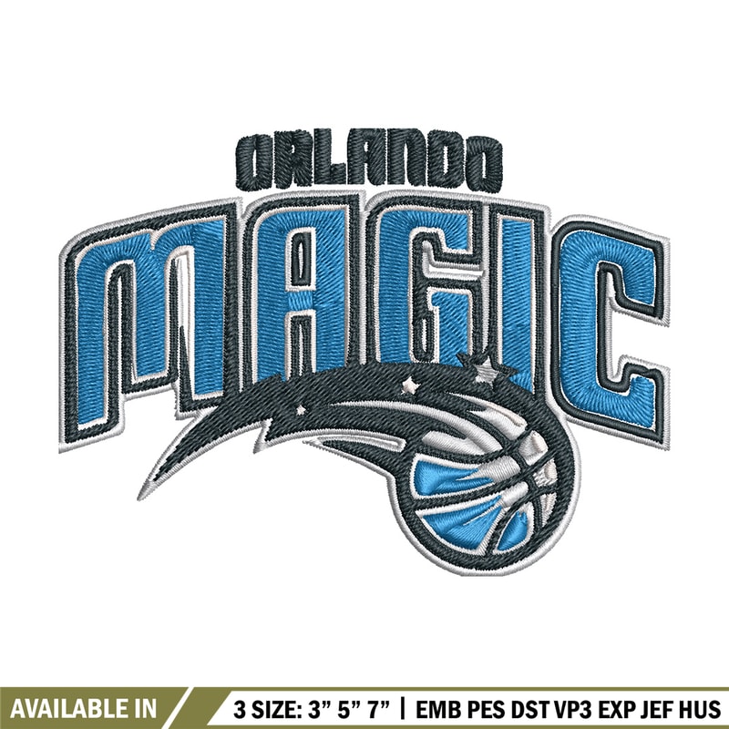 Orlando Magic logo Embroidery, NBA Embroidery, Sport embroidery, Logo Embroidery, NBA Embroidery design..jpg