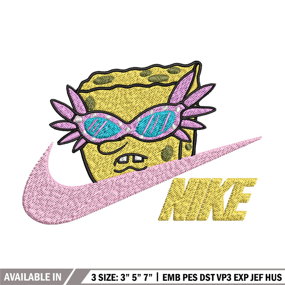 Nike spongebob Embroidery Design, Nike Embroidery, Brand Embroidery, Embroidery File, Logo shirt, Digital download.jpg
