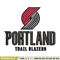 Portland Trail Blazers logo Embroidery, NBA Embroidery, Sport embroidery, Logo Embroidery, NBA Embroidery design.jpg