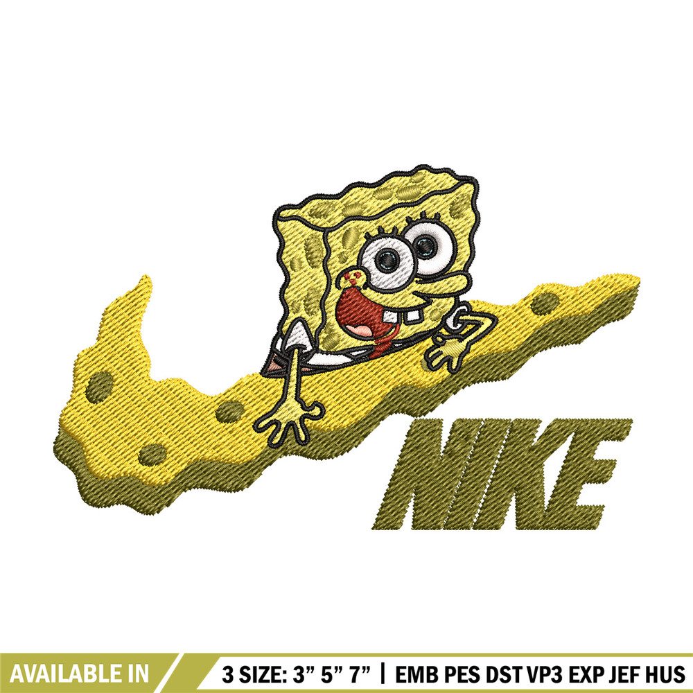 Spongebob nike Embroidery Design, Nike Embroidery, Brand Embroidery, Embroidery File, Logo shirt, Digital download.jpg