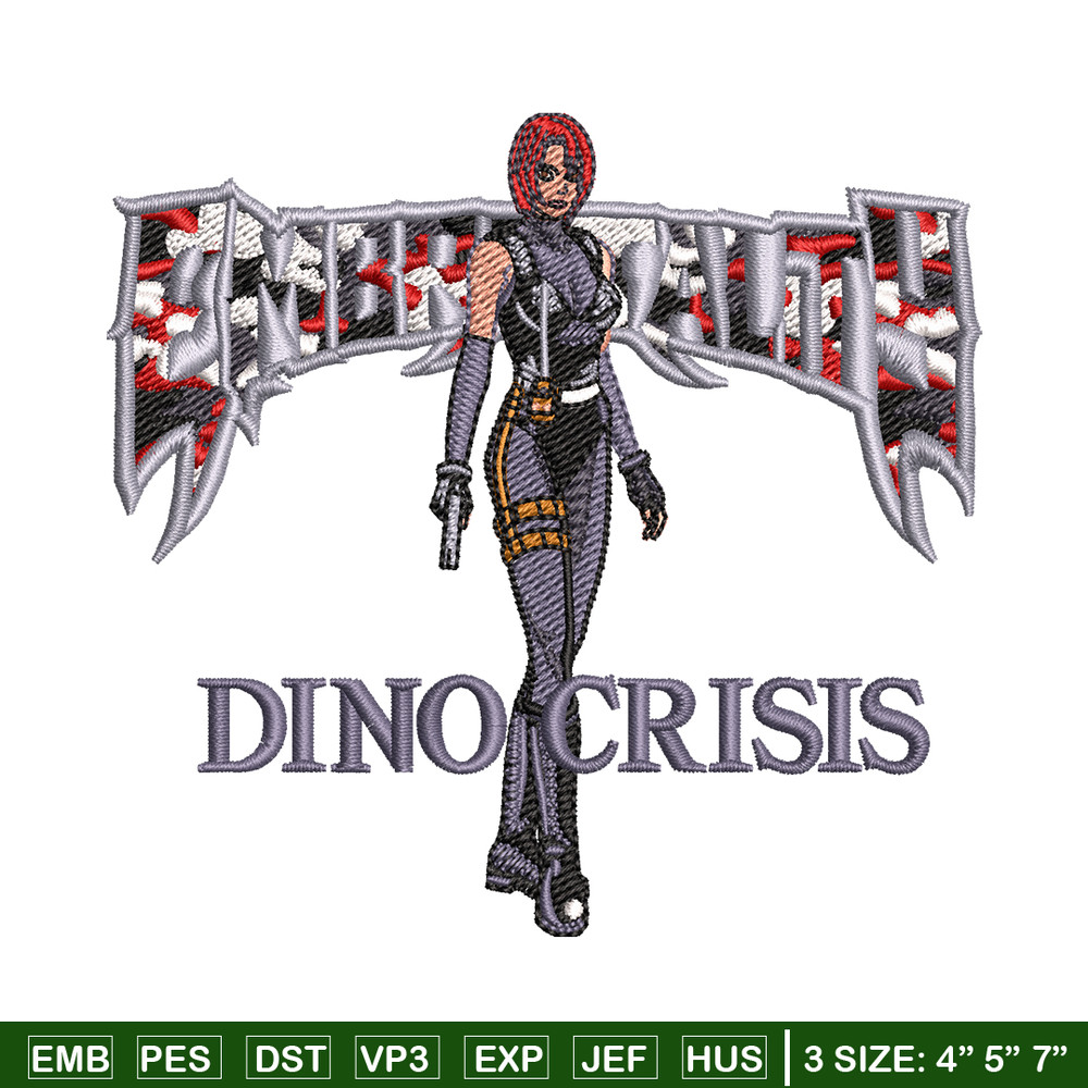 Dino Crisis embroidery design, Dino Crisis embroidery, logo design, embroidery file, logo shirt, Digital download..jpg