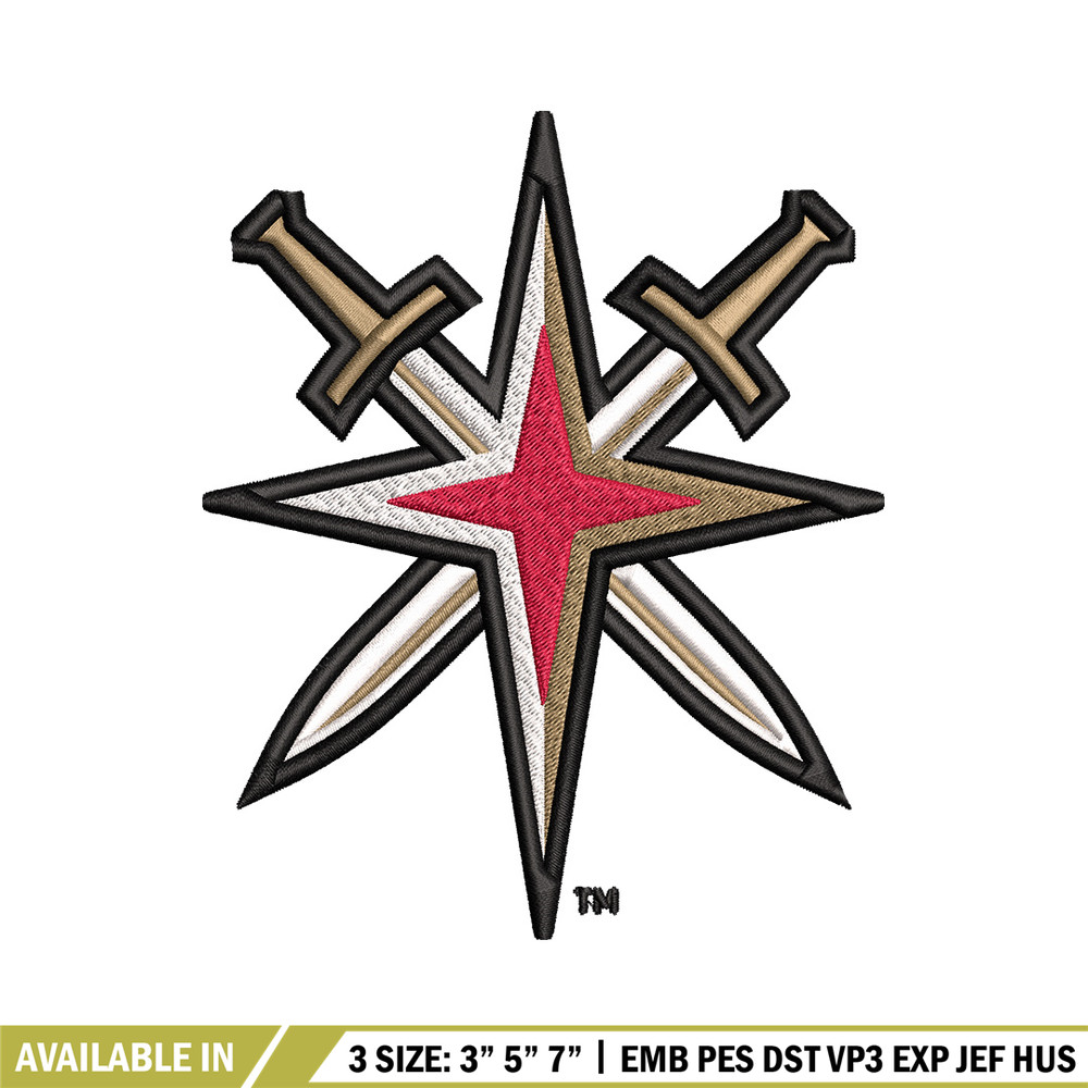Vegas Golden Knights logo Embroidery, NHL Embroidery, Sport embroidery, Logo Embroidery, NHL Embroidery design.jpg