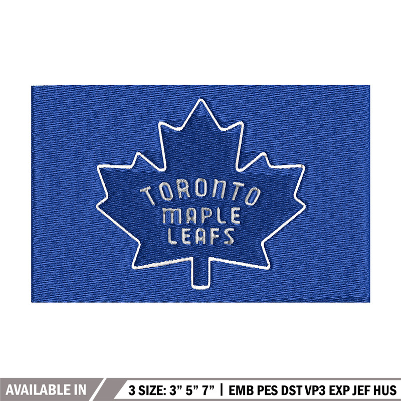 Toronto Maple logo Embroidery, NHL Embroidery, Sport embroidery, Logo Embroidery, NHL Embroidery design..jpg