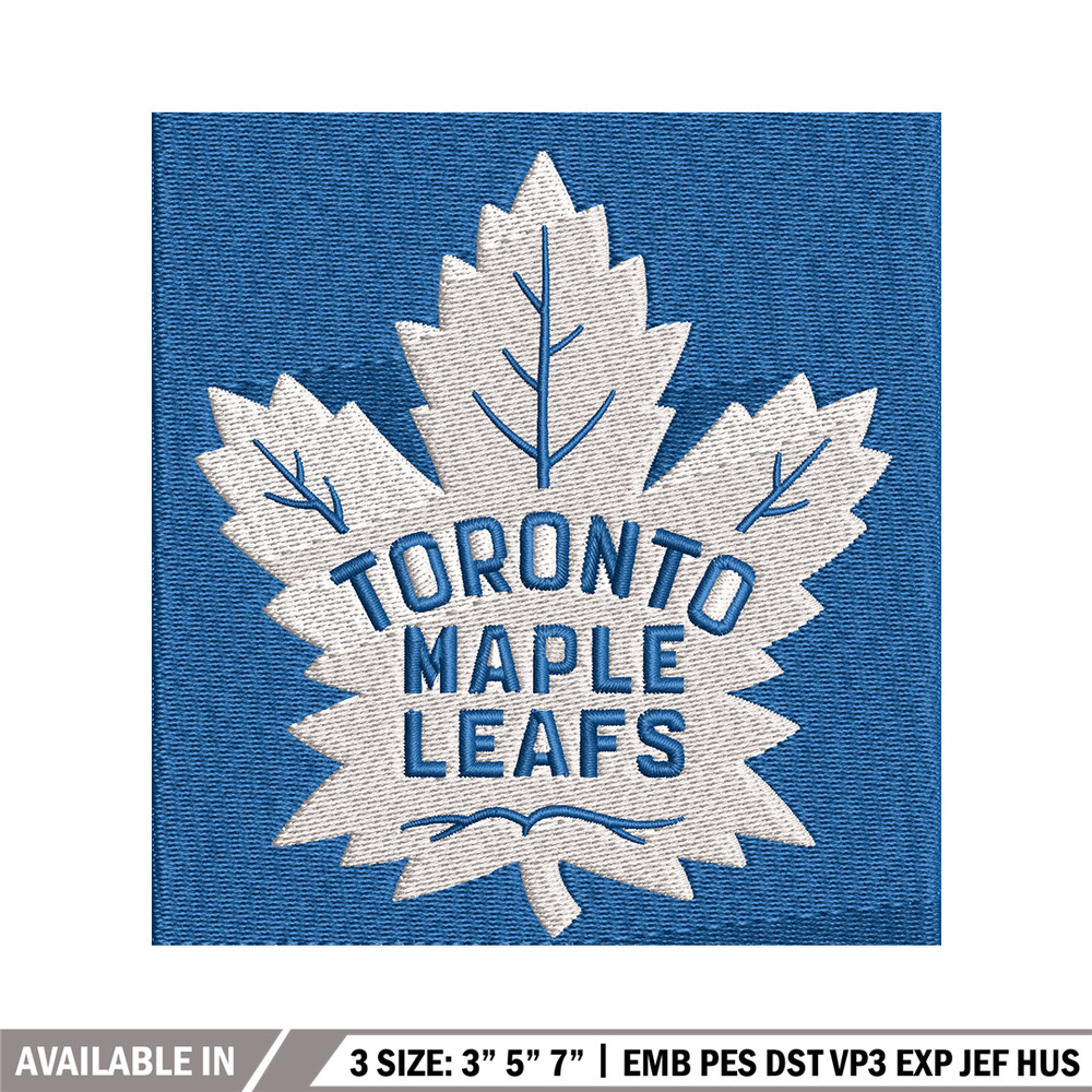 Toronto Maple logo Embroidery, NHL Embroidery, Sport embroidery, Logo Embroidery, NHL Embroidery design.jpg