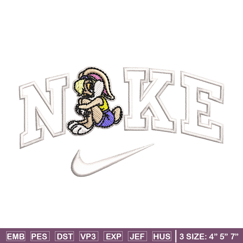 Nike bunny cartoon Embroidery Design, Cartoon Embroidery, Nike Embroidery, Embroidery File, Logo shirt, Digital download.jpg