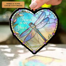 always with you: personalized suncatcher ornament - memorial gift for family