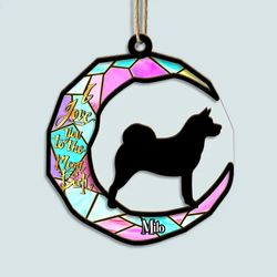 personalized dog lover suncatcher ornament - ideal christmas gift for dog owners & parents
