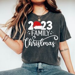 family christmas 2023 shirt, christmas shirt, matching christmas santa shirts, christmas gift, christmas party shirt, ch