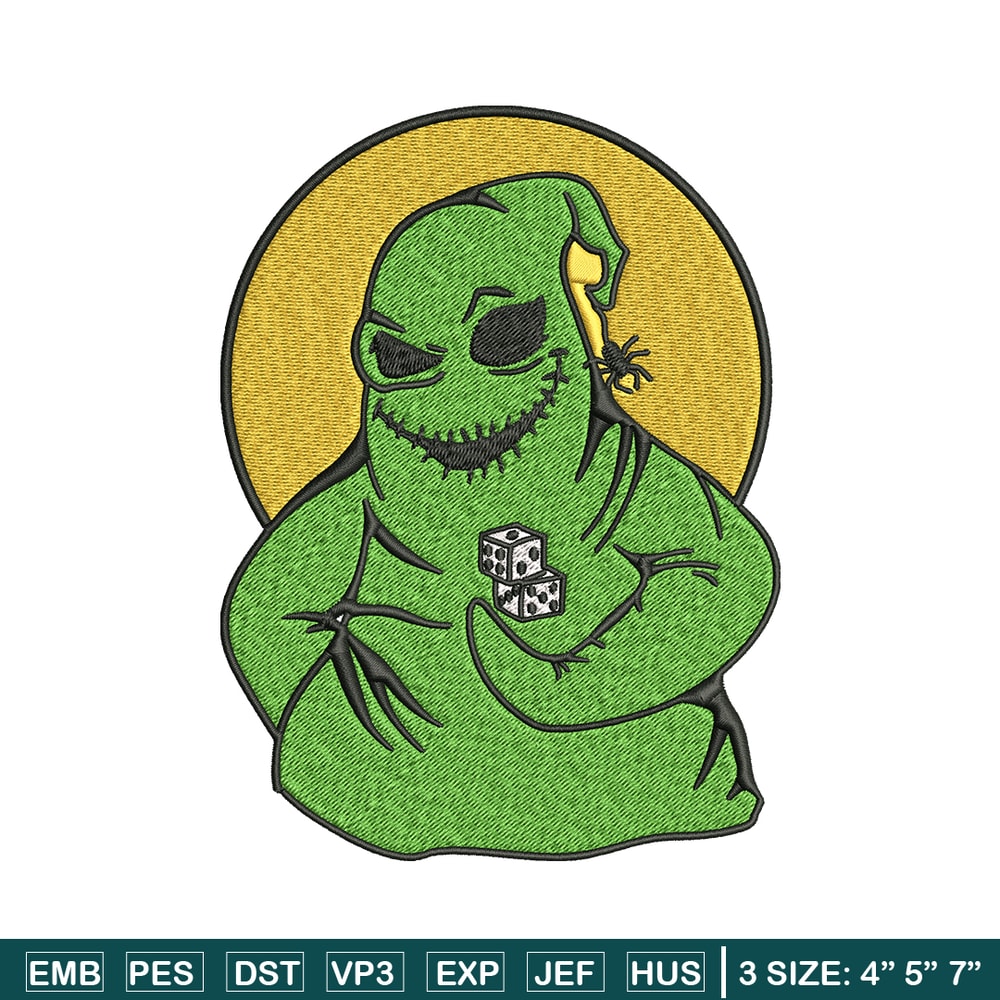 Oogie Boogie Embroidery design, Oogie Boogie Embroidery, halloween design, Embroidery File, Digital download..jpg