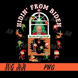 funny biden christmas png, sniffing creepy joe hidin' from biden png