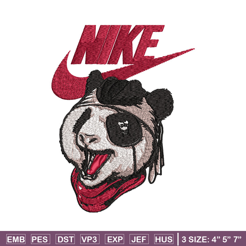 Panda cartoon Nike Embroidery design, Panda cartoon Embroidery, Nike design, Embroidery file, Instant download..jpg