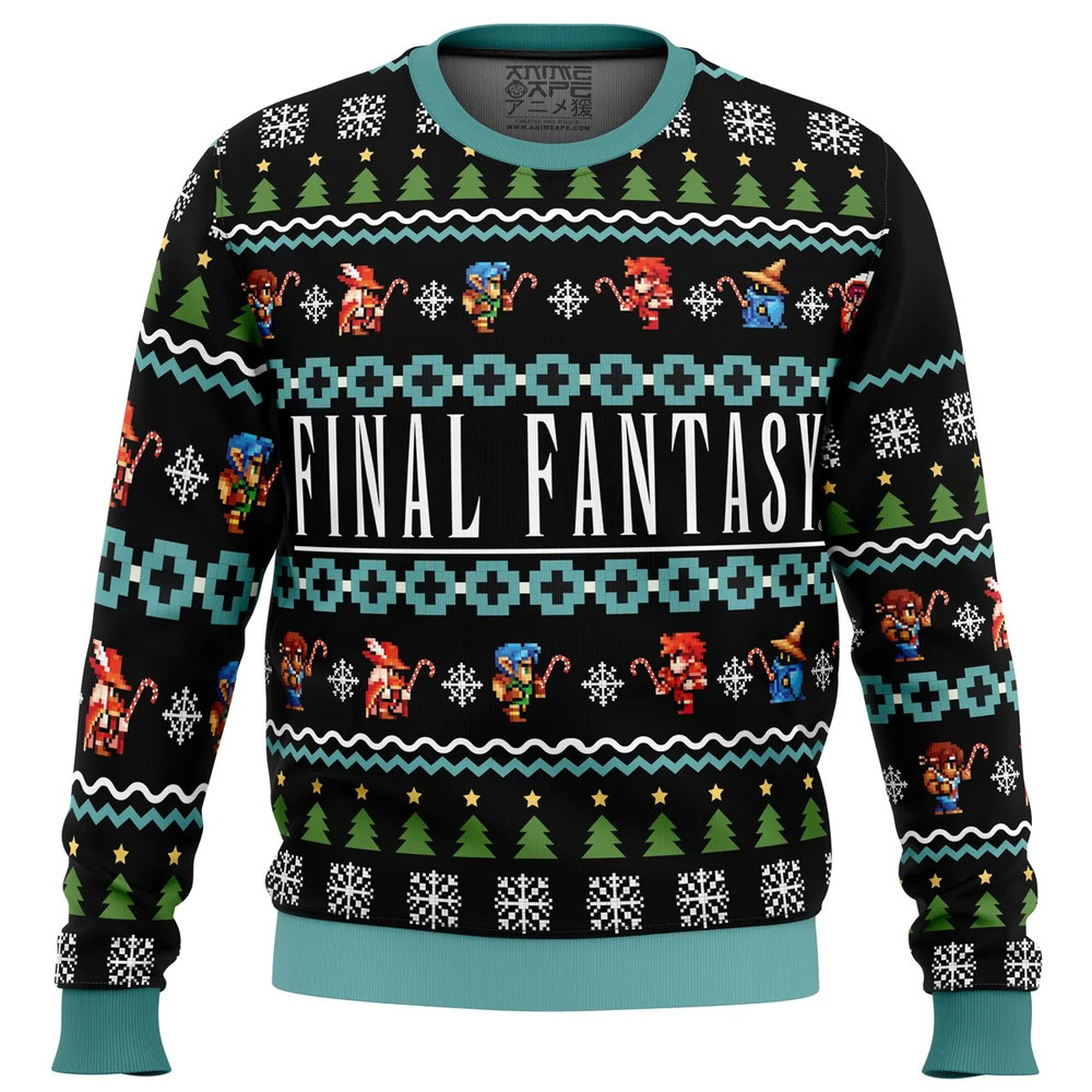 Final Fantasy All Over Print Hoodie 3D Zip Hoodie 3D Ugly Christmas Sweater 3D Fleece Hoodie