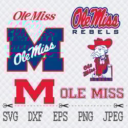 ole miss svg,png,eps cameo cricut design template stencil vinyl decal tshirt transfer iron on