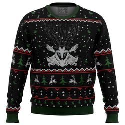 studio ghibli forest spirit princess mononoke miyazaki hoodie 3d zip hoodie 3d ugly christmas sweater 3d fleece hoodie