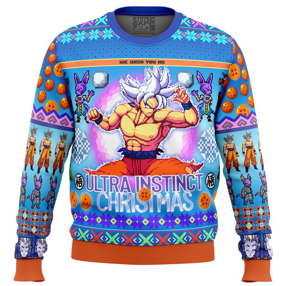 Ultra Instinct Goku Dragon Ball Super All Over Print Hoodie 3D Zip Hoodie 3D Ugly Christmas Sweater 3D Fleece Hoodie