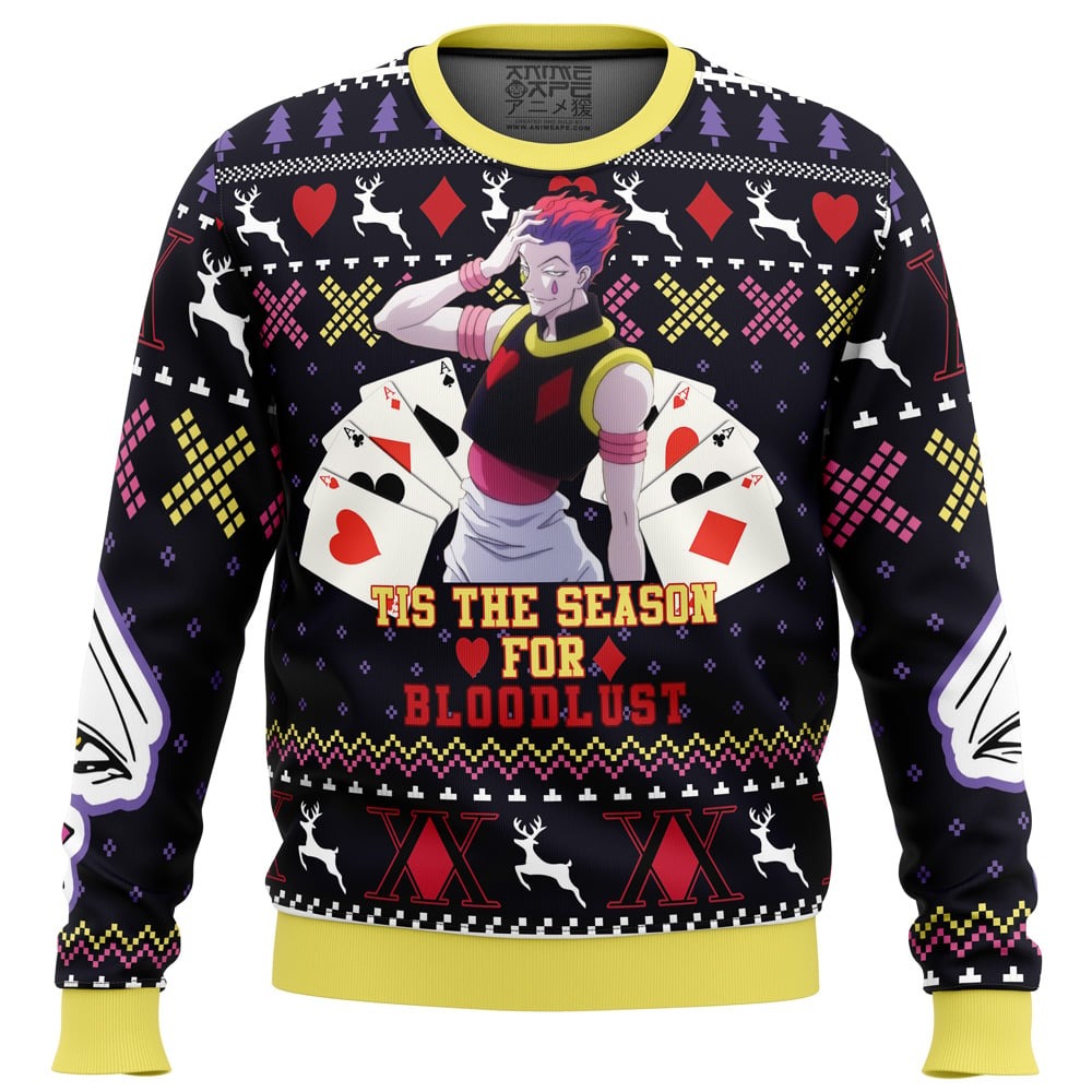 Christmas Hisoka Hunter X Hunter All Over Print Hoodie 3D Zip Hoodie 3D Ugly Christmas Sweater 3D Fleece Hoodie