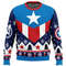 Captain America All Over Print Hoodie 3D Zip Hoodie 3D Ugly Christmas Sweater 3D Fleece Hoodie