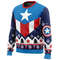 Captain America All Over Print Hoodie 3D Zip Hoodie 3D Ugly Christmas Sweater 3D Fleece Hoodie