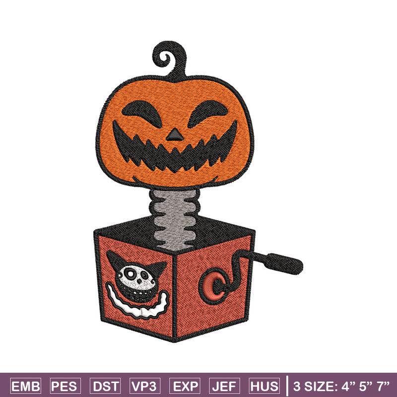 Pumpkin surprise Embroidery design, Pumpkin halloween Embroidery, halloween design, Embroidery File, Digital download..jpg
