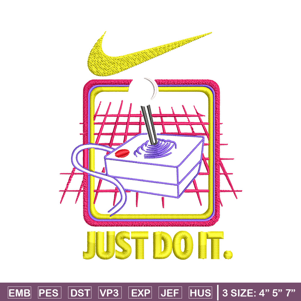 Retro nostalgia game Nike Embroidery design, logo Embroidery, Nike design, Embroidery file, logo shirt, Instant download.jpg