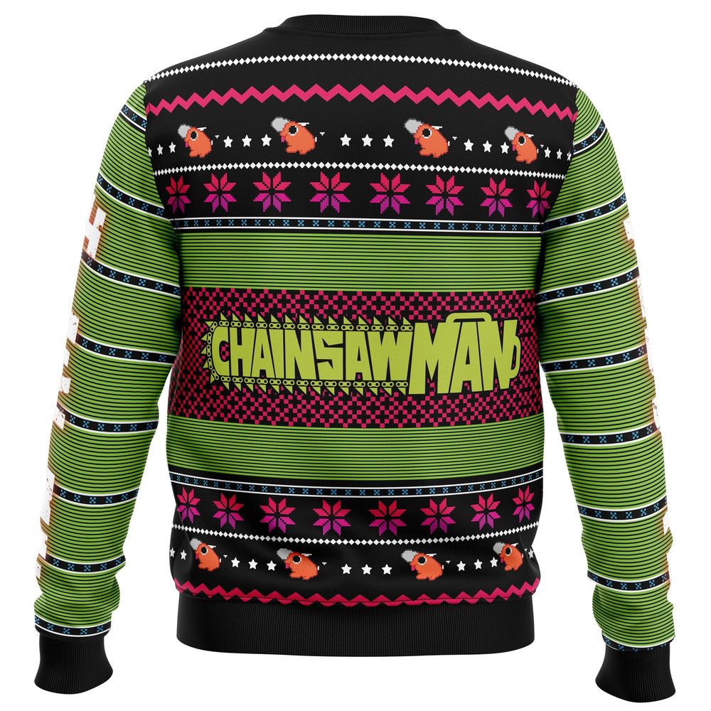Denji Chainsaw Man All Over Print Hoodie 3D Zip Hoodie 3D Ugly Christmas Sweater 3D Fleece Hoodie