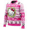 Hello Kitty is Coming to Town All OVer Print Hoodie 3D Zip Hoodie 3D Ugly Christmas Sweater 3D Fleece Hoodie