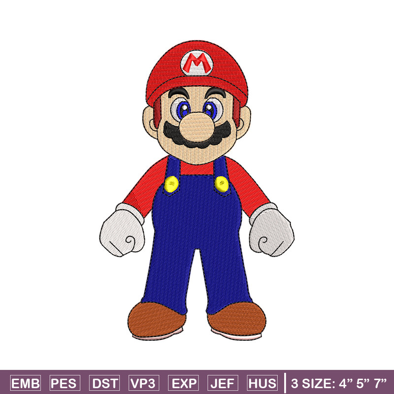Super Mario bros embroidery design, Mario embroidery, logo design, Logo shirt, embroidery file, Digital download.jpg