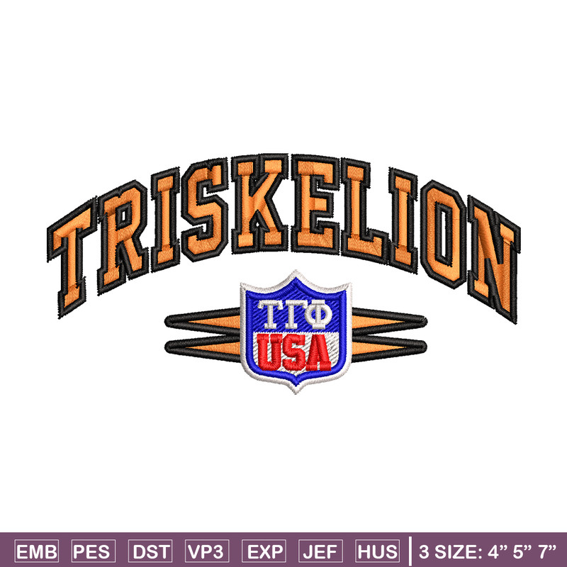 Triskelion logo embroidery design, Triskelion embroidery, logo design, embroidery file, logo shirt, Digital download..jpg