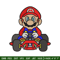 Mario car embroidery design, Super Mario bros embroidery, game design, logo design, game shirt, Digital download..jpg