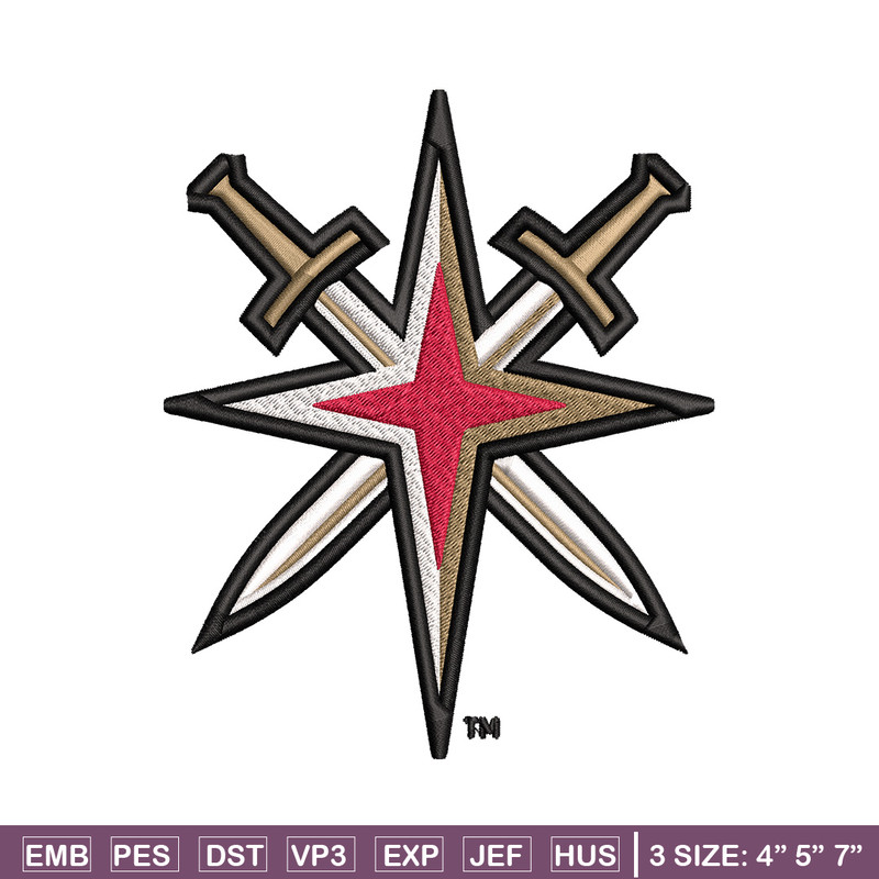 Vegas Golden Knights logo Embroidery, NHL Embroidery, Sport embroidery, Logo Embroidery, NHL Embroidery design.jpg