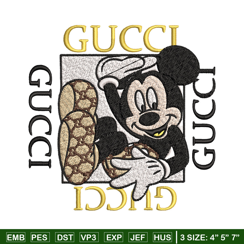 Mickey box gucci Embroidery Design, Gucci Embroidery, Brand Embroidery, Logo shirt, Embroidery File, Digital download.jpg
