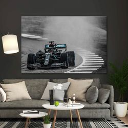 lewis hamilton pit stop canvas painting, formula 1 painting, lewis hamilton painting, lewis hamilton photograph, formula