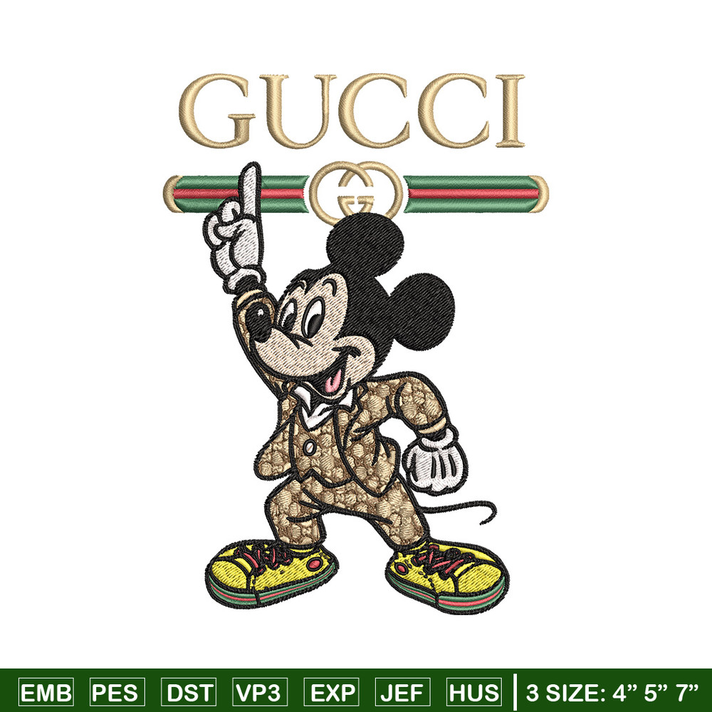 Mickey gucci Embroidery Design, Gucci Embroidery, Embroidery File,Logo shirt, Sport Embroidery, Digital download.jpg