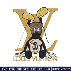 Mickey logo lv Embroidery Design, Lv Embroidery, Embroidery File, Disney Embroidery, Logo shirt, Digital download