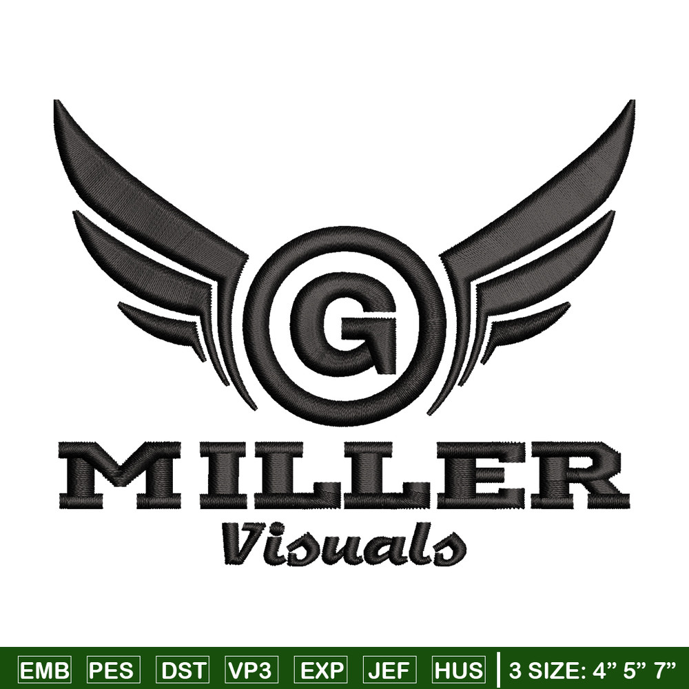 Miller logo embroidery design, Miller logo embroidery, anime design, embroidery file, logo shirt, Digital download..jpg