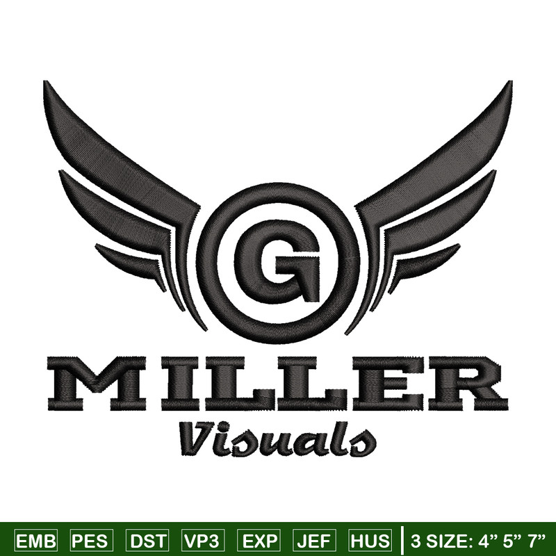 Miller logo embroidery design, Miller logo embroidery, anime design, embroidery file, logo shirt, Digital download..jpg