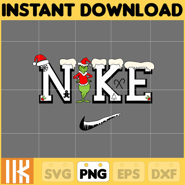 The Grinch Png, Nike Png Merry Grnichmas Png, Retro Grinch P - Inspire ...