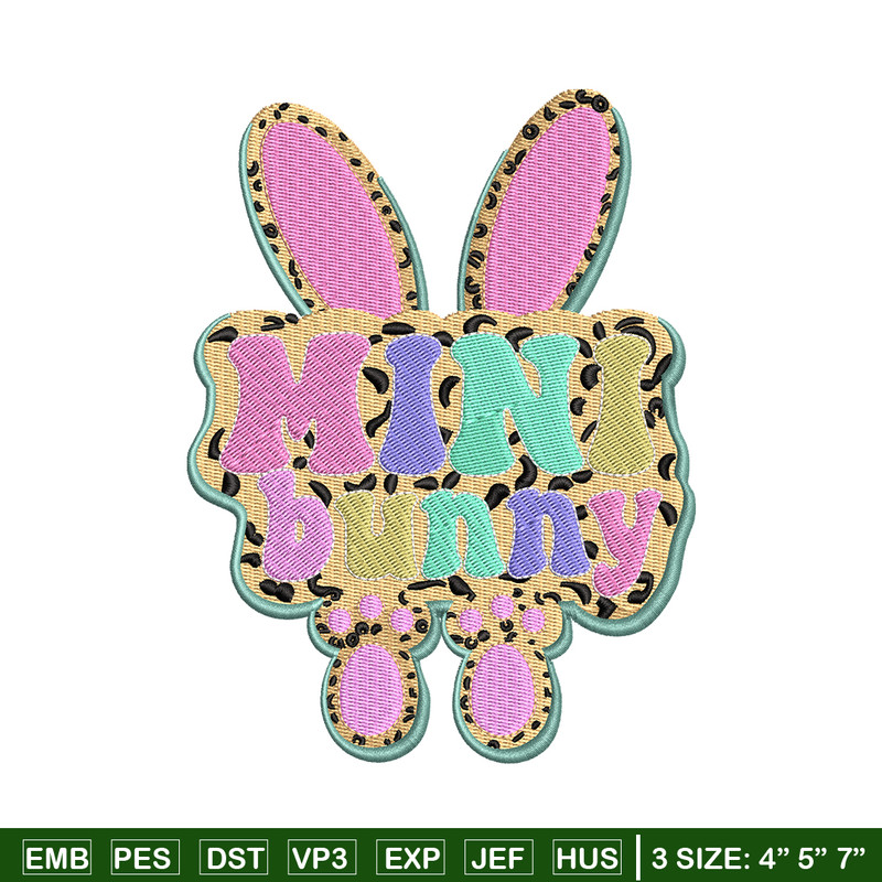 Mini bunny Logo embroidery design, Mini bunny embroidery, logo design, embroidery file, logo shirt, Digital download..jpg