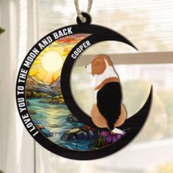 custom pet loss suncatcher ornament - personalized remembrance gift
