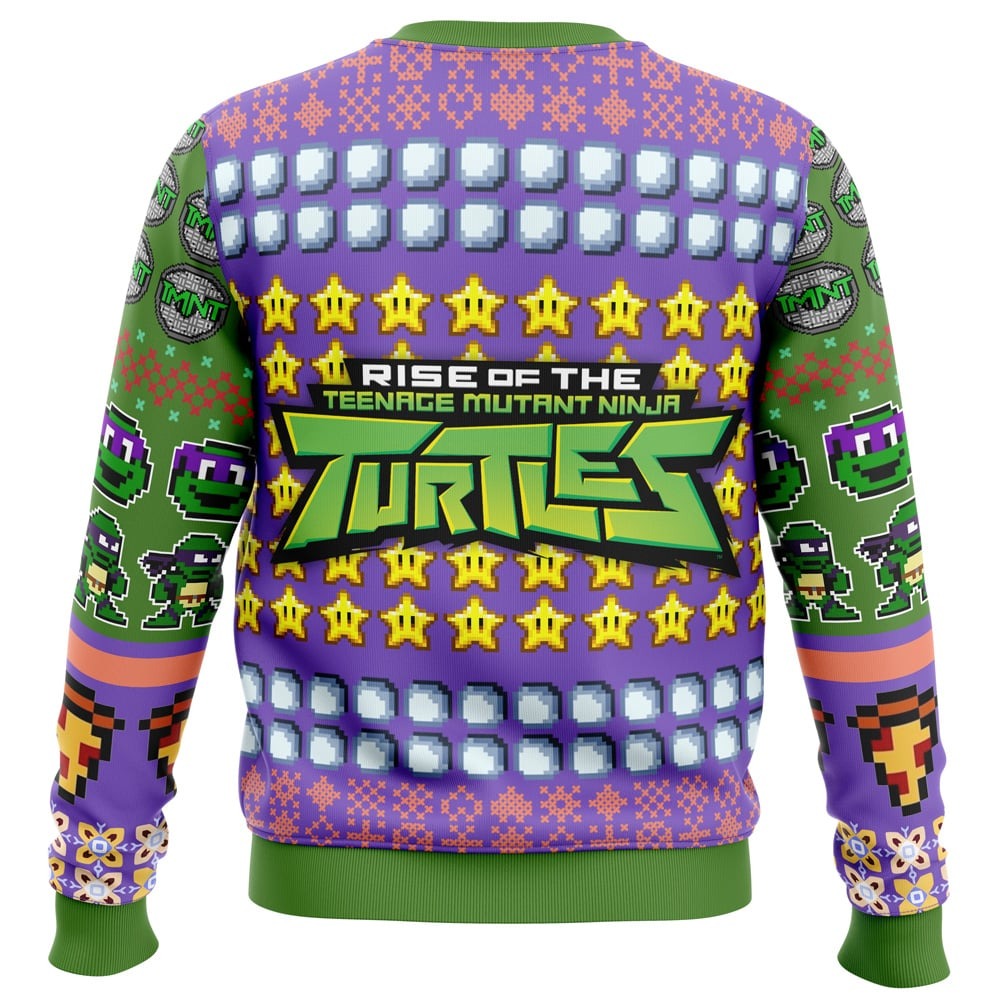 Donatello Rise of the Teenage Mutant Ninja Turtles Hoodie 3D Zip Hoodie 3D Ugly Christmas Sweater 3D Fleece Hoodie