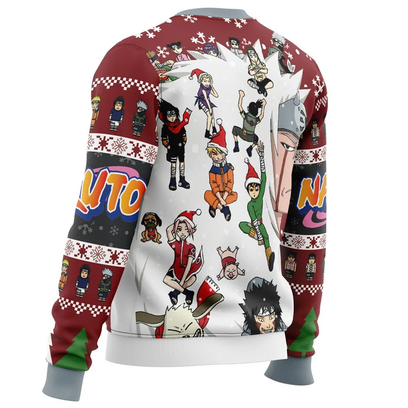 Christmas Naruto Characters Naruto All Over Print Hoodie 3D Zip Hoodie 3D Ugly Christmas Sweater 3D Fleece Hoodie