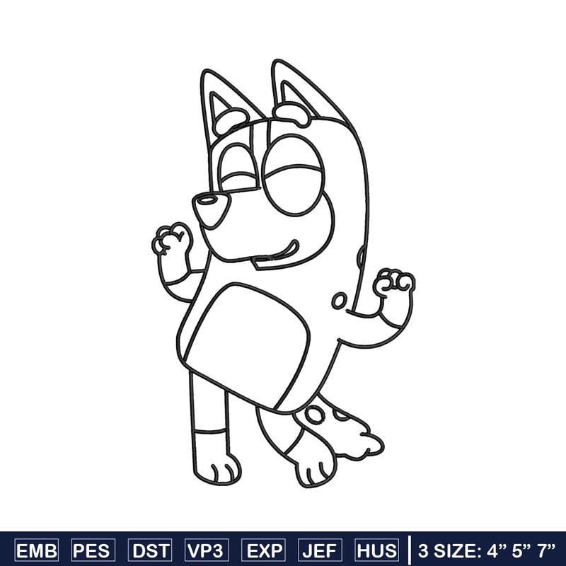 Mom Bluey Coloring Pages Embroidery, Bluey Embroidery, Embroidery File, cartoon design, cartoon shirt, Digital download..jpg