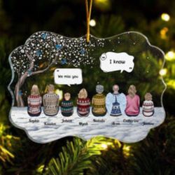 Personalized Acrylic Ornament - Memorial Tribute: We Miss You